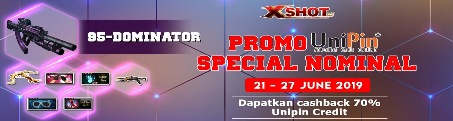 UniPin Spesial Nominal, Dapatkan Cashback 70% UniPin Credits